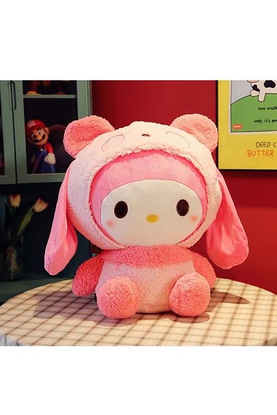 Choice 35cm My Melody Large Sanrio My Melody Turned Into A Panda Pillow Stuffed With Kawaii Doll Plush Toy