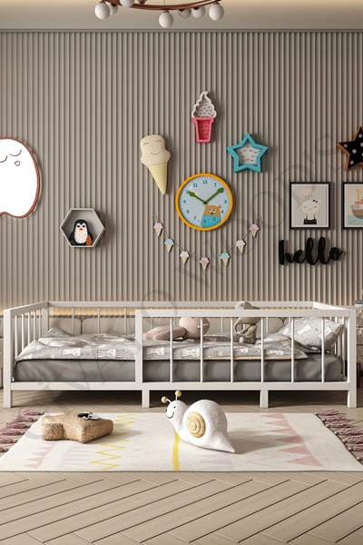 GİVAYO WOOD'S Thorin Bebek Çocuk Montessori MDF Yatak