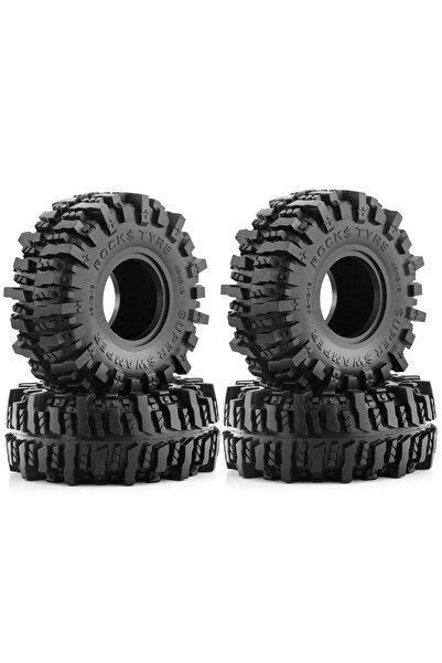 Choice 4 قطع من إطارات الصخور مقاس 118 مم (1.9 بوصة) لسيارات الزحف التي تعمل ...