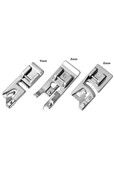 Choice Set2 Sewing Machine Presser Foot Set Narrow Rolled Hemming Foot Kit For All Low Shank Snap-on Singer