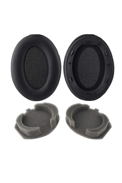 Choice 1000xm3 Black Ear Pads Fits Ok For Sony Wh-1000xm2 Wh-1000xm3 Wh-1000xm4 Headphones High Quality Foa
