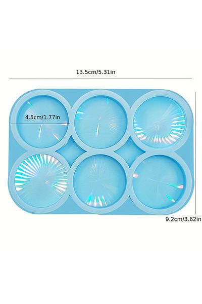 Choice Six Holographic Light And Shadow Phone Stand Silicone Mold Decorative Sticker Grips Crystal Epoxy Re
