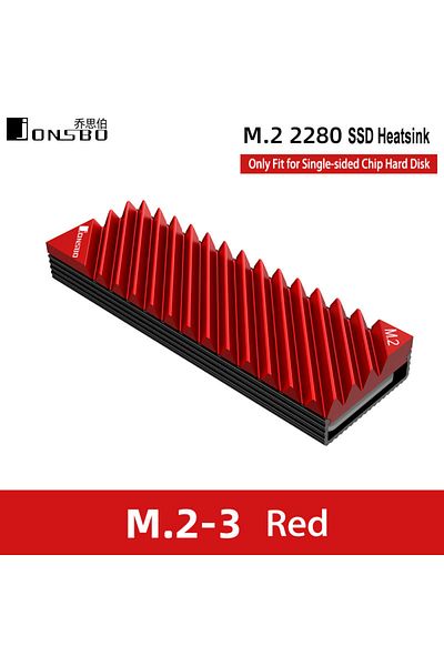 Choice مبدد حراري M.2-3-r Jonsbo M.2 Ssd Nvme 2280 قرص صلب ذو حالة صلبة من الألومنيوم مع وسادة حرارية