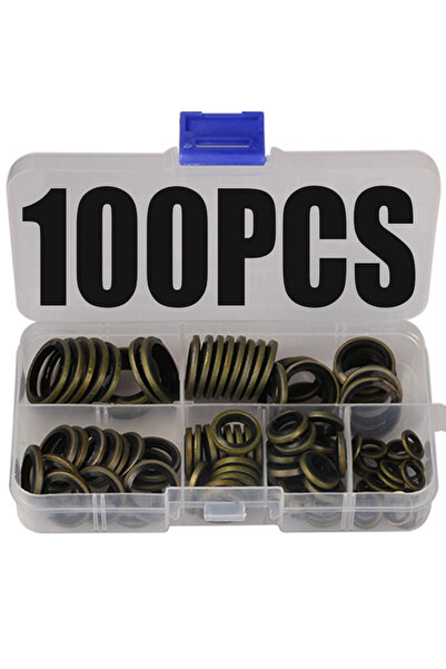 Choice 100 قطعة 100/150/240 قطعة حشية سدادة تصريف الزيت المطاطية المعدنية الم...