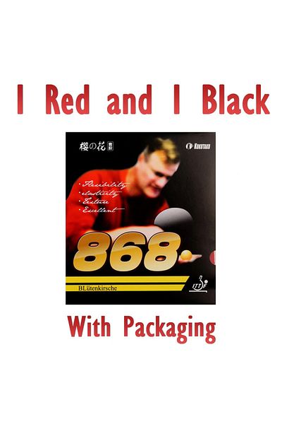 Choice 1 Red And 1 Black Kokutaku Blutenkirsche 868 Table Tennis Rubber Control Loop Allround Type Ping Pon