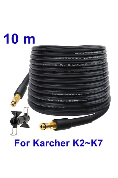 BEAR FORCE 10m 6~15m Car Washer Hose Pipe Cord Pressure Washer Water Cleaning Extension Hose Water Hose For Kar