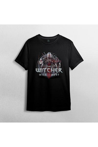 Pixxa The Witcher 3 - Μπλουζάκι από 100% βαμβακερό λαιμόκοψη Μοντέλο 1