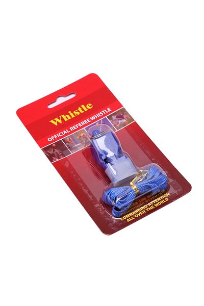 Choice Blue 1pc Soccer Basketball Running Sports Training Referee Coach Outdoor Whistle Paper Card Packagin