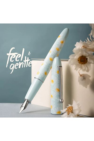 Choice EF BU Hongdian C3 Metal Fountain Pen Natural Oil Painting Series 26# EF F Nib School Office Writing