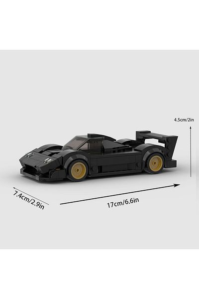 Choice 1027 214 Pcs Zonda R Moc Speed Champions Racer Cars City Sports Vehicle Building Blocks Classic Crea