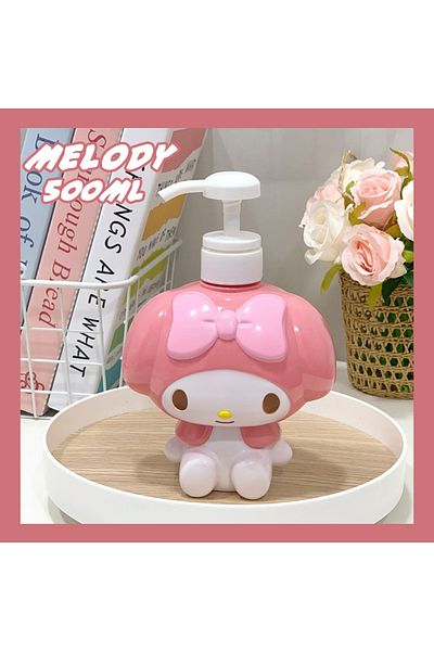Choice Melody 450/780ml Sanrio Cinnamoroll Kuromi Mymelody Cartoon Shampoo Conditioner Bottle Dispenser Ref