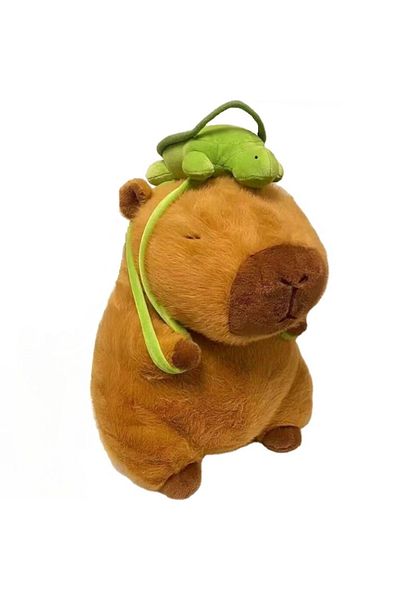 Choice 23cm Capybara with bag Capybara Plush Simulation Capibara Anime Fluffty Toy Kawaii Plushie Cute Doll