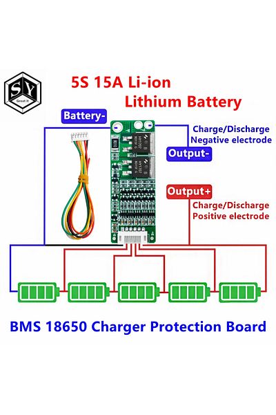 Choice HIGH quality 1PCS   5S 15A Li-ion Lithium Battery BMS 18650 Charger Protection Board 18V 21V Cell...