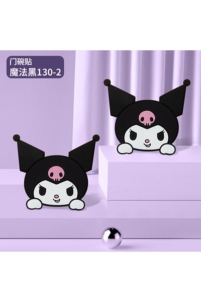 Choice 2pcs D Sanrio Kuromi Car Anti-collision Strip Cartoon Car Door Bumper Strip Handle Reversing Mirror