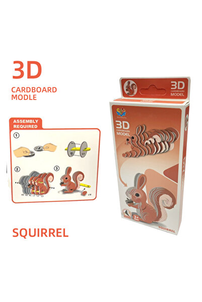 MaxRenard لغز سنجاب ثلاثي الأبعاد للأطفال في رياض الأطفال، لغز حيوان الباندا،...