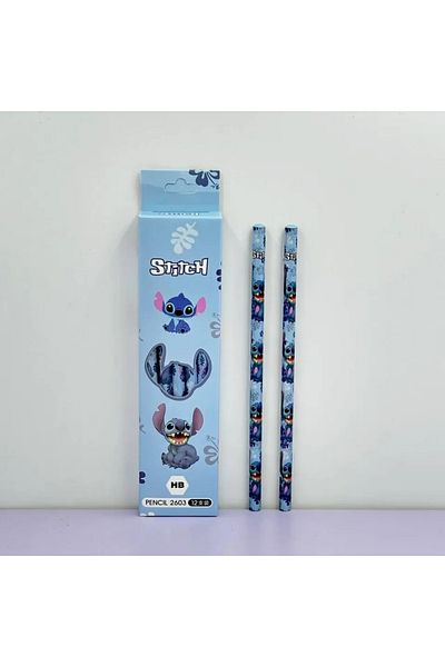 Choice A Pencil 12pcs/box Anime Pencil Lilo&stitch Series Kids Stationery Pen School Supplies Cute Pencil