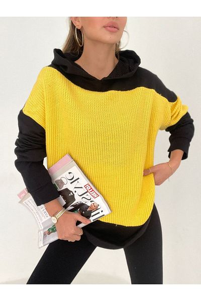 SHUGAA Women's Knitwear Sweatshirt with Hood