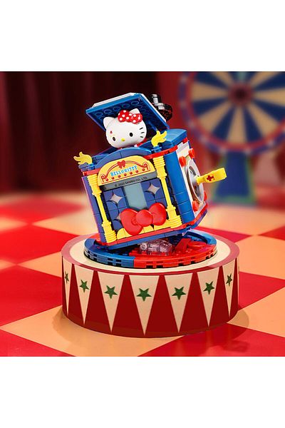 Choice With Box Hello Kitty Sanrio Magic Circus Building Blocks Kuromi Hellokitty Cute Anime Character Scen