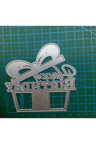 Choice Happy Birthday Gift Box Cutting Dies Stencils Scrapbooking Embossing DIY Crafts Paper Cards Album...