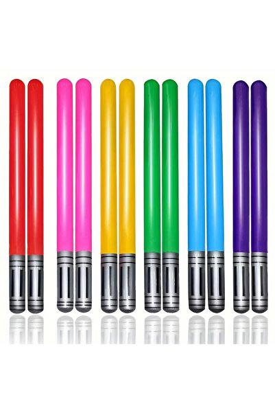 Choice 12 قطعة من مجموعة السيف القابل للنفخ الملونة المكونة من 12 قطعة من الب...