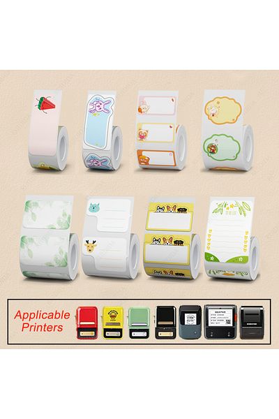 FUNPRINTHYIN Niimbot B1B21B203 B3S  Funny Cartoon Label Sticker Waterproof Self-adhesive Cosmetics Label Marke...