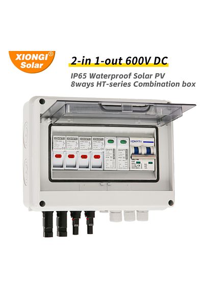 Choice 2 Input 1 Out Solar Photovoltaic Pv Combiner Box With Lightning Protection 2 Input 1 Out Dc 600v Fus