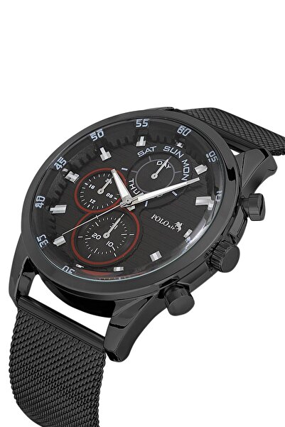 Poloair Men's Wristwatch Black
