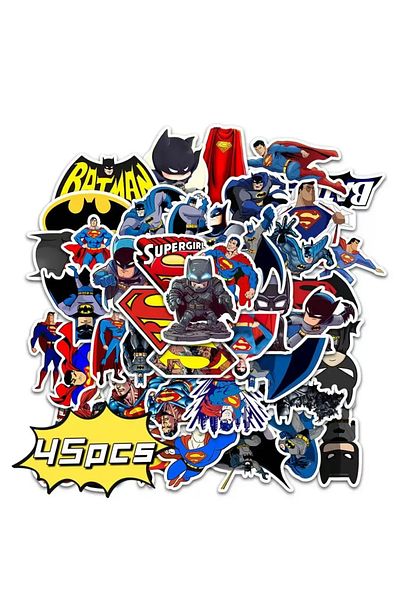 Choice By0301-45pcs Disney Cartoon Batman Stickers For Kids Diy Marvel Graffiti Skateboard Luggage Decal Co