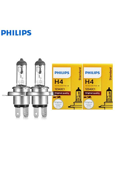 Philips H4/9003/hb2 Hi/lo 2pcs (1 PAIR) 2pcs Vision H4 12v 60/55w P43t Original Car Halogen Head Lam