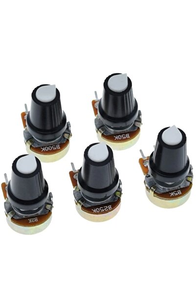 Choice10 10K Ohm 5 Sets WH148 1K 10K 20K 50K 100K 500K Ohm 15mm 3 Pin Linear Taper Rotary Potentiometer Resis