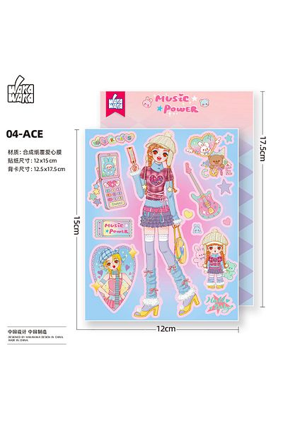 Choice Ginger Scrapbook Stationery Deco Sticker Korean Character Decorative Sticker For Diy Arts Crafts Alb