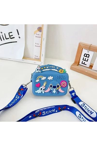 Choice 11x10x3.5cm A Stitch Disney Silicone Bag Cartoon Anime Figure Stich Shoulder Bag Lilo & Stitch Fashi