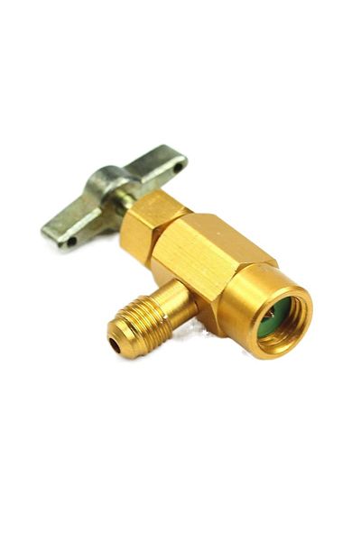 Choice محول خيط 1/4 صمام فتح الصنبور لتوزيع علب المبرد R-134a 60 × 35 مم لمكيف السيارة...
