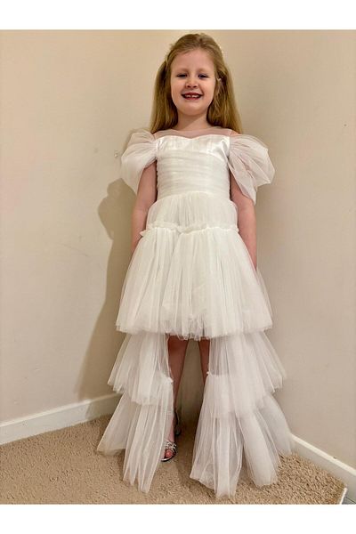 DFN Βραδινό φόρεμα Princess Model Tailed Party/Φόρεμα γενεθλίων