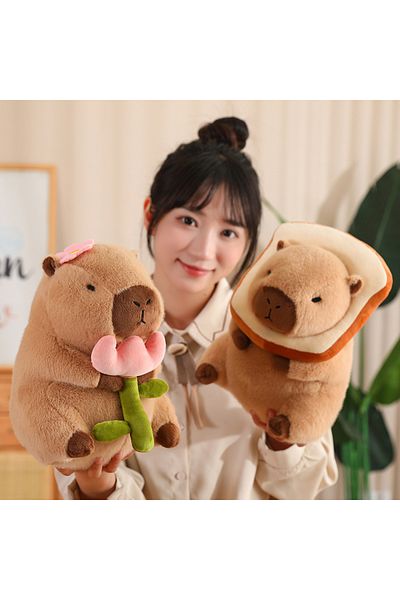 Choice Cute Capybara Stuffed Animal Doll, Super Soft Toast Capy Bara Plushies for Kids Birthday Gift, Ro...