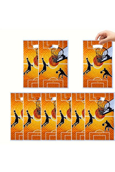 Choice 17x25cm 20pcs Basketball 20pcs Gift Bag Football Basketball Baseball Ball Theme Party Candy Bag Holi