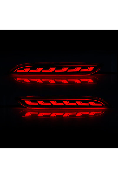 choice2 عاكس ضوء LED خلفي بنمط صدفة مدخنة لسيارة شيفروليه كافاليير 2020-2022 ...