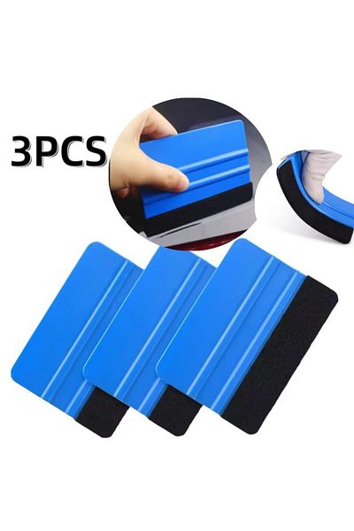 Choice 1/3pcs Car Stickers Film Install Squeegee Vinyl Carbon Fiber Scraper with Felt Squeegee Tool Film...