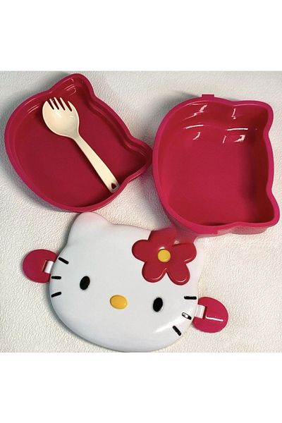 Choice Hello Kitty Sanrio Hello Kitty Lunch Box Hello Kitty Plastic Lunch Box Student Fruit Box Sealed Picn