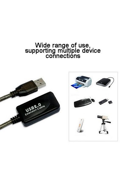 Choice كابل تمديد USB 2.0 من ذكر إلى أنثى بطول 5/10/15/20 متر، كابل تمديد مكرر نشط