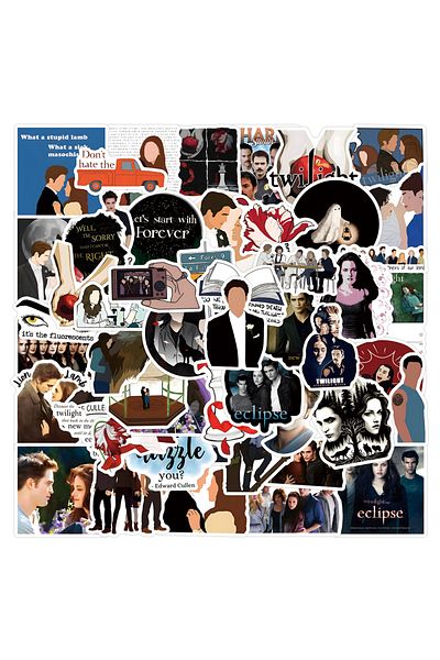 Choice 110pcs 10/30/50/110pcs Classic Movie The Twilight Stickers Diy Skateboard Suitcase Guitar Luggage La