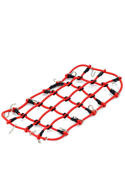 Choice Red RC Car Accessories 3 Colors Elastic Luggage Net for 1/10 RC Crawle...