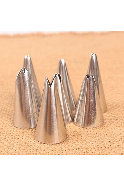 Choice 7Pcs Leaves Cream Tips Stainless Steel Icing Piping Nozzles Cake Cream Decorating Cupcake Pastry ...