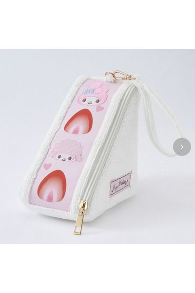 Choice My Melody Sanrio Cartoon Handbag Pachacco Kuromi Storage Bag Cosmetic Portable Creative Sandwich Sta