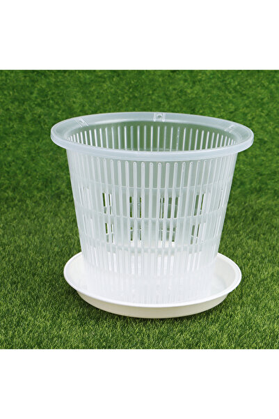 Choice وعاء زهور شفاف للتحكم في الجذور 14 سم 11 سم/14 سم لزراعة نبات الأوركيد...