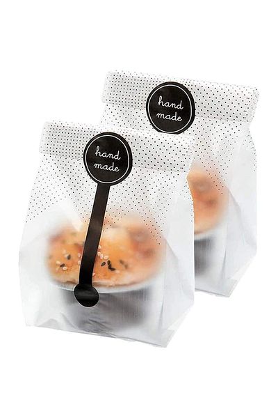 Choice 22.8x8.7cm 8.9x3.4in 50pcs A 50pcs./pack Translucent Plastic Bags For Cookie,cake,chocolate,candy,sn