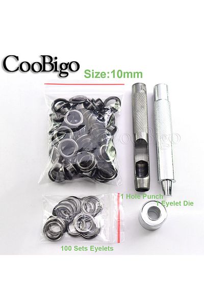 Choice Dia. 10mm Metal Grommet Tool Kit Grommets Eyelets Punch Installer Tool For Leather Clothing Shoes Be