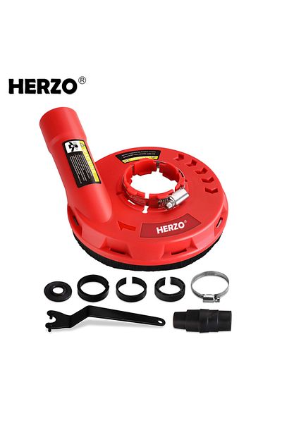 Choice 125mm Dust Shroud Herzo 125mm 4/5 Inch Dust Shroud Grinding Cover Dustless Tool For Grinders With Br