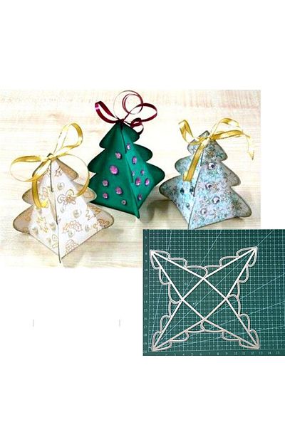 Choice Christmas Candy Box Metal Cut Dies Stencils for Scrapbooking Photo Album Decorative Embossing DIY...