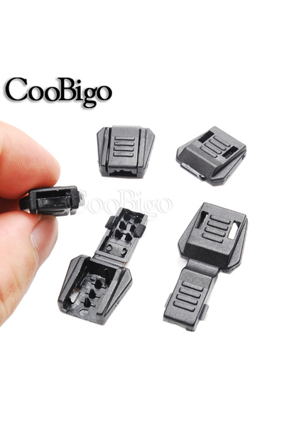 Choice 10 قطع من البلاستيك الأسود لسحب سحابات الحبل ومشبك لمشابك الباراكورد و...